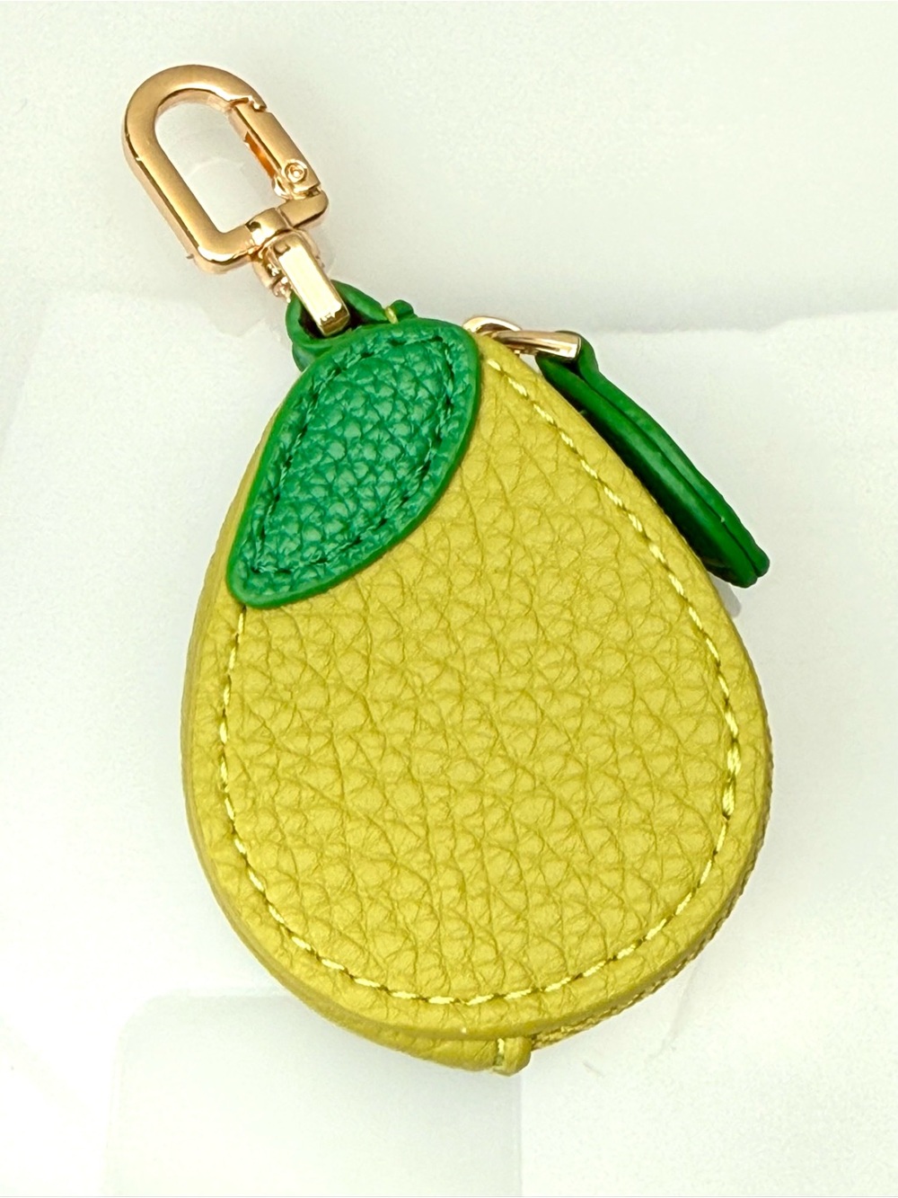 Pear Fruit Coin Pouch Keychain Micro Mini Bag Charm - Picture 7 of 10
